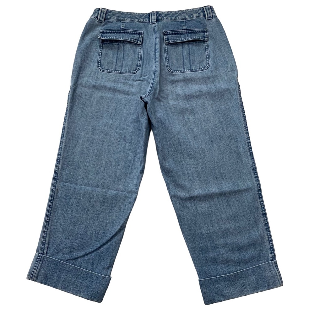 Talbots Petites Women’s Capri Light Wash Jeans Cotton Size 8 - Picture 2 of 14